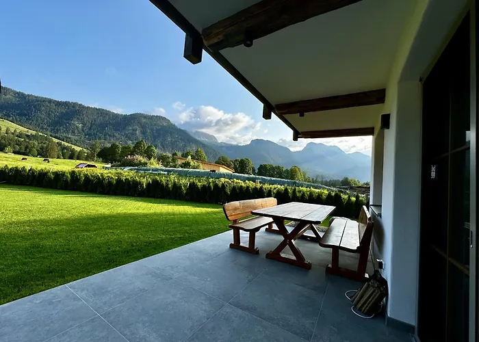 公寓 Almblick Mit Sauna *