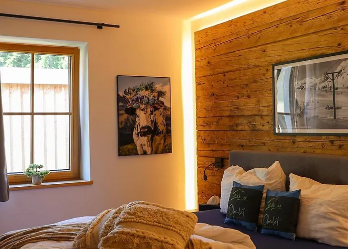 公寓 Almblick Mit Sauna